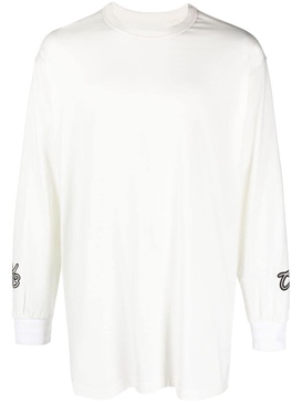 GFX L/S logo-flocked T-shirt