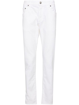 mid-rise slim-fit jeans