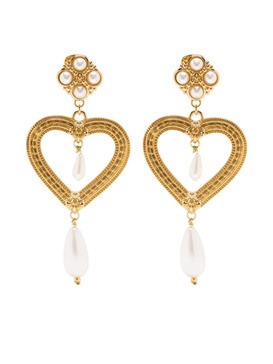 heart-shaped clip-on earrings