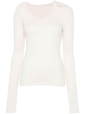 long-sleeve asymmetric T-shirt