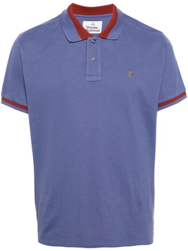 Orb-logo cotton polo shirt