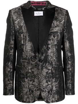 Gothic Plein Jacquard blazer