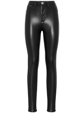 faux-leather leggings