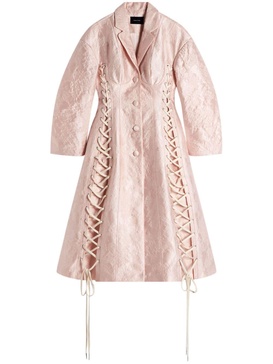 corset lace-up coat