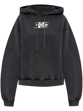 blade-logo cotton hoodie