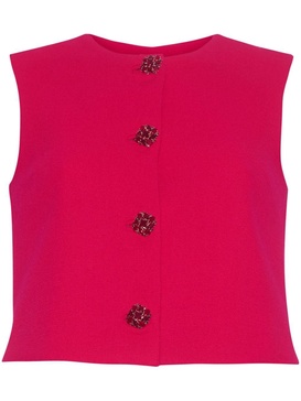 Remo crystal-buttons vest