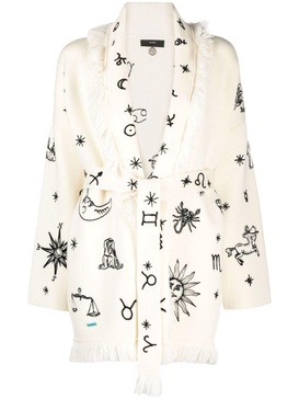 Horoscope virgin-wool cardigan