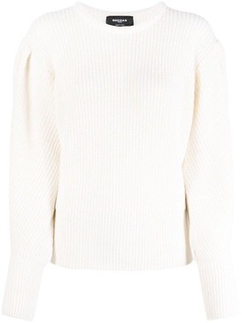 chunky ribbed-knit jumper