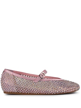 Gilda crystal-embellished ballerina shoes