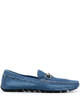 denim slip-on moccasin 