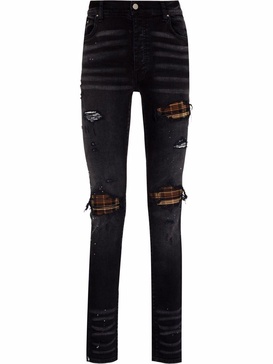 ripped-finish skinny jeans