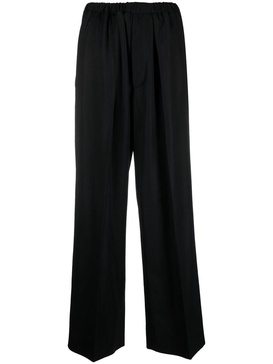 Garabrdine satin-finish trousers