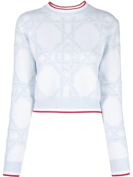 cropped long-sleeve jumper 