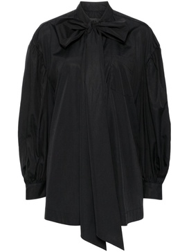 front bow puff sleeve shirt