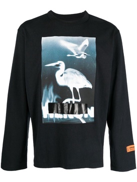 graphic-print long-sleeve sweatshirt