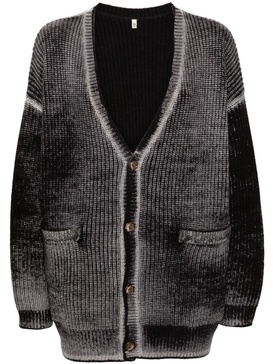 faded-effect cardigan