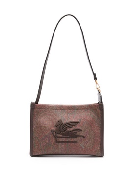 Pegaso-embroidered paisley-print tote bag