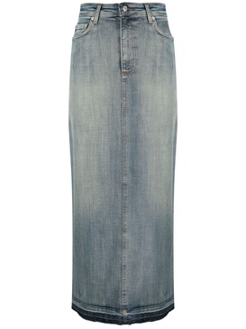 denim maxi skirt