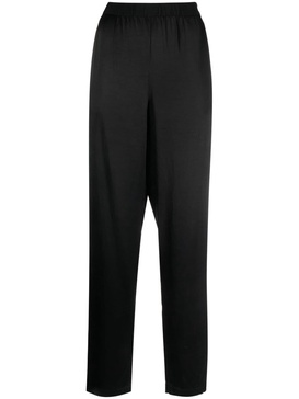 Fez satin tapered trousers