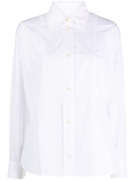 panelled poplin cotton shirt