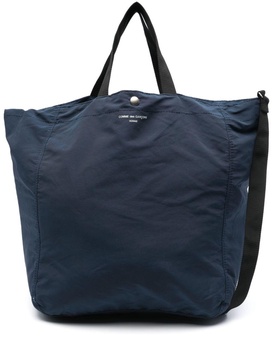 logo-print tote bag