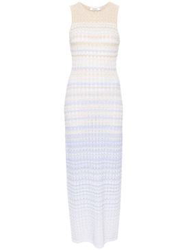 Zade chevron-knit maxi dress