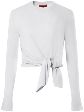 Nalini knot-detail cashmere jumper