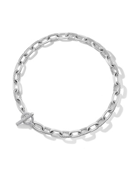 sterling silver Madison diamond toggle bracelet