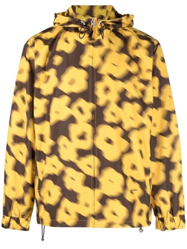 graphic-print hooded jacket