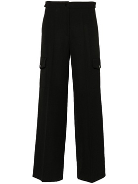 high-waist cargo trousers