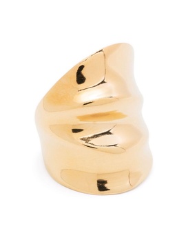 Draped metal ring