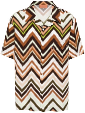 zigzag short-sleeved shirt