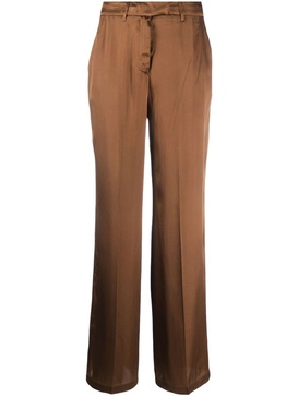 high-waisted straight-leg trousers 