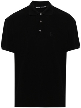 logo-embroidered cotton polo shirt