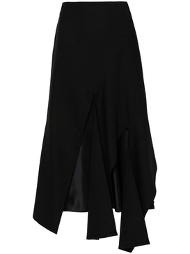 multi-panel midi skirt