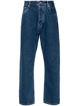 low-rise straight-leg jeans