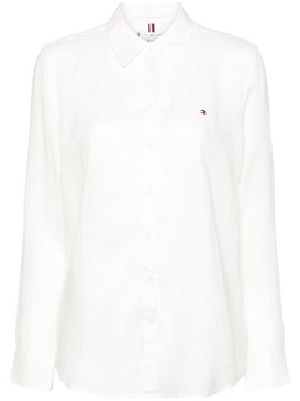 classic-collar linen shirt