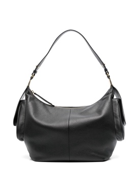 pouch-pockets leather shoulder bag