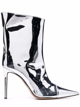 pointed-toe 105mm ankle boots