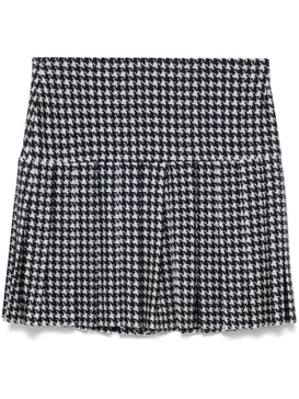 pleated mini skirt