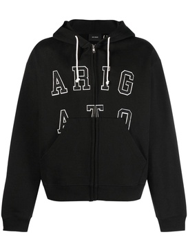 logo-lettering hoodie