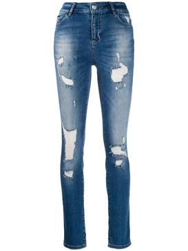 distressed skinny jeans