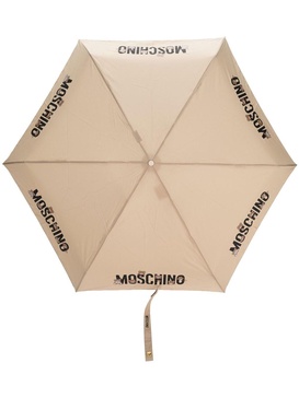 Supermind logo-print umbrella 