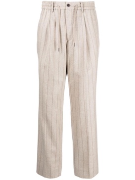 striped flannel trousers