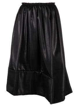 asymmetric midi skirt