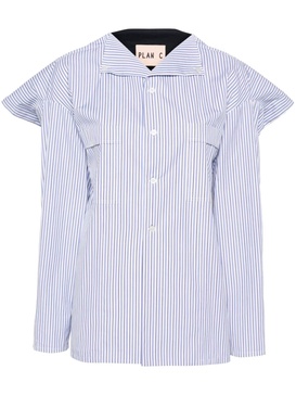 colourblock panelled shirt