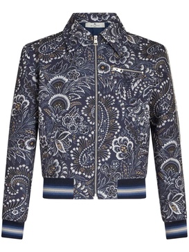 paisley-print bomber jacket