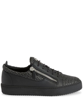 Frankie textured-finish sneakers 