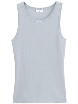 classic fine-ribbed tank top