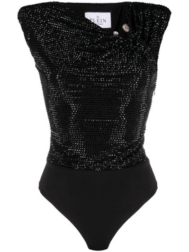 crystal-embellished bodysuit